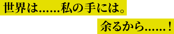 世界は……私の手には。余るから……!